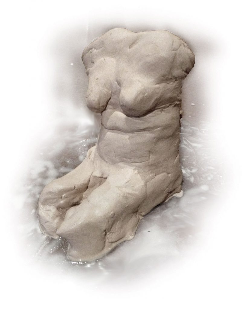nude in clay